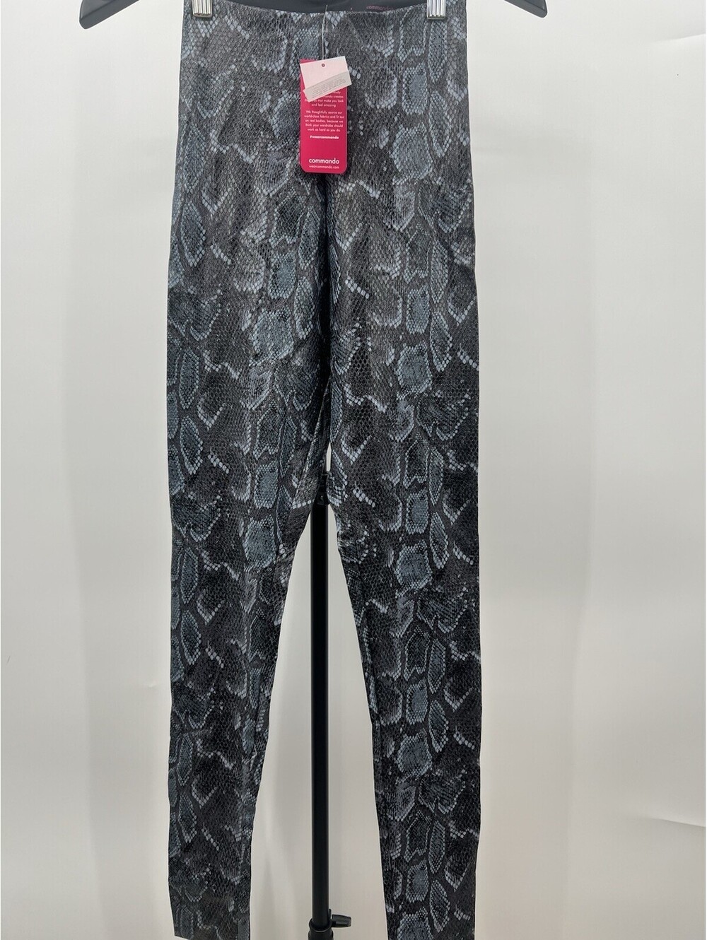 Commando Faux Leather Leggings Steel Python Snakeskin Animal Print NWT - Size S
